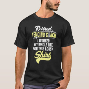 Anleitung für das Fencing Coach Rent Fencer Player T-Shirt