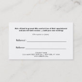 Anleitung für das Schwarze und Weiße Stripte Rotes Empfehlungskarte (Rückseite)