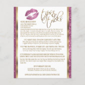 Anleitung für den Glitzer Floral Pink 2 Flyer (Hinten)