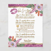 Anleitung für den Glitzer Floral Pink 2