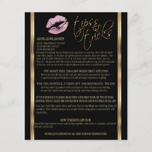 Anleitung für den Glitzer Pink Flyer (Hinten)