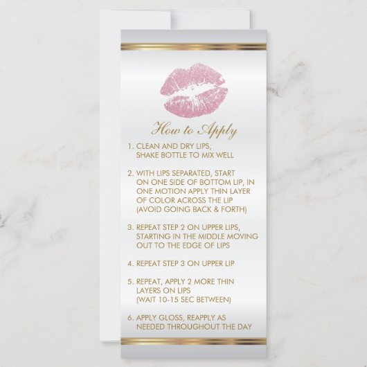 Anleitung für den Glitzer Rosa Lip 2 (Vorderseite)