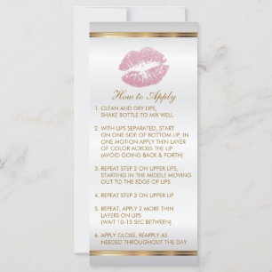 Anleitung für den Glitzer Rosa Lip 2