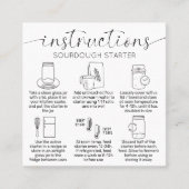 Anleitung für den Quellcode Minimales Logo-Brot Quadratische Visitenkarte (Vorderseite)