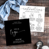 Anleitung für den Quellcode Minimales Logo-Brot Quadratische Visitenkarte