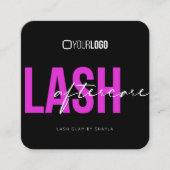 Anleitung für die Lash-Verlängerung nach der Behan Quadratische Visitenkarte (Vorderseite)