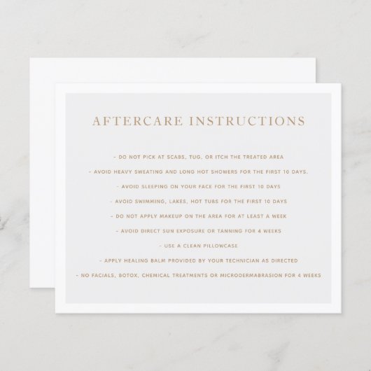 Anleitung für die Mikroblading-Reihe-Aftercare-Beh (Vorne/Hinten)