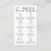 Anleitung für die Minimalistische Gesichtspolade n Visitenkarte (Vorderseite)