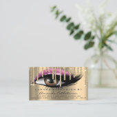 Anleitung für die Nachbehandlung: Eyelash-Erweiter Visitenkarte (Stehend Vorderseite)