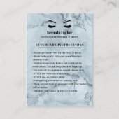 Anleitung für die Nachbehandlung mit Blue Marble E Visitenkarte (Vorderseite)