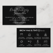 Anleitung für die Nachbehandlung mit schwarzem Aug Visitenkarte (Vorne/Hinten)