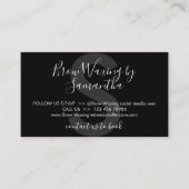 Anleitung für die Nachbehandlung mit schwarzem Aug Visitenkarte (Vorderseite)