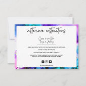 Anleitung für die Nachbehandlung mit Wasserfarbe 2 (Vorderseite)