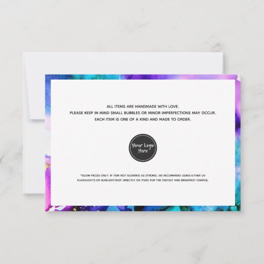 Anleitung für die Nachbehandlung mit Wasserfarbe 2 (Rückseite)