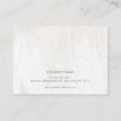 Anleitung für die Nachbehandlung mit weißem Holz Visitenkarte (Rückseite)