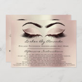 Anleitung für die Nachbehandlung Rosa Rose Gold Bl Einladung (Vorne/Hinten)