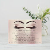 Anleitung für die Nachbehandlung Rosa Rose Gold Bl Einladung (Stehend Vorderseite)