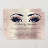 Anleitung für die Nachbehandlung Rosa-Rose-Gold-Pf Einladung (Vorne/Hinten)