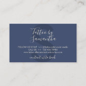 Anleitung für die Nachsorge des Schiffes Tattoo Visitenkarte (Vorderseite)