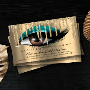 Anleitung für die Nachsorge Eyelash Extension Lux Visitenkarte