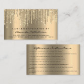 Anleitung für die Nachsorge Eyelash Extension-Trop Visitenkarte (Vorne/Hinten)