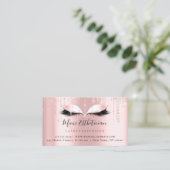 Anleitung für die Nachsorge Eyelash-Rose Rosa Auge Visitenkarte (Stehend Vorderseite)