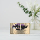 Anleitung für die Nachsorge Eyelash-Verlängerung L Visitenkarte (Stehend Vorderseite)