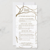 Anleitung für die Nachsorge: Golden Pflanze Roots Dankeskarte (Vorderseite)