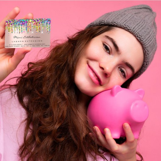 Anleitung für die Nachsorge Lash Rose Holograph Un Visitenkarte