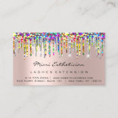 Anleitung für die Nachsorge Lash Rose Holograph Un Visitenkarte (Vorderseite)