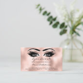 Anleitung für die Nachsorge Lashes Extension Rose Visitenkarte (Stehend Vorderseite)