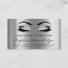 Anleitung für die Nachsorge Lashes Extension Silve Visitenkarte