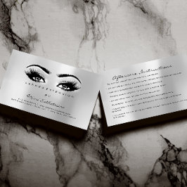 Anleitung für die Nachsorge Lashes Visitenkarte