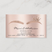 Anleitung für die Nachsorge Mikroblade-Rose Visitenkarte (Vorderseite)