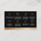 Anleitung für die PMU-Knochenbrüche in Gold Black  Visitenkarte (Rückseite)