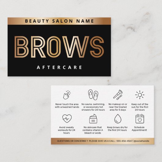 Anleitung für die PMU-Knochenbrüche nach der Behan Visitenkarte (Vorne/Hinten)