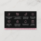 Anleitung für die PMU-Knochenbrüche nach der Behan Visitenkarte (Rückseite)