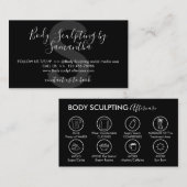 Anleitung für die schwarze Postkarosserie Visitenkarte (Vorne/Hinten)