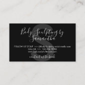 Anleitung für die schwarze Postkarosserie Visitenkarte (Vorderseite)