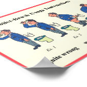 Anleitung für die Toilettenspülung Poster (Ecke)