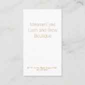 Anleitung für Eyelash Aftercare Bokeh Empfehlungskarte (Rückseite)