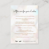 Anleitung für Eyelash Aftercare Bokeh Empfehlungskarte (Vorderseite)