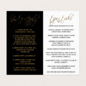 Anleitung für heiße rosa Lippen und schwarze Seite Visitenkarten (Innenseite Aufgefaltet)