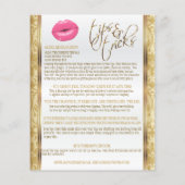 Anleitung für Hot Pink Lips und Gold Damask Flyer (Hinten)