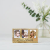 Anleitung für Ihr Foto Portfolio Hair Stylist Visitenkarte (Stehend Vorderseite)