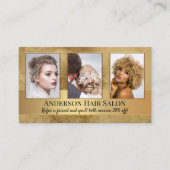 Anleitung für Ihr Foto Portfolio Hair Stylist Visitenkarte (Vorderseite)