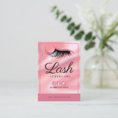 Anleitung für Lash-Erweiterungen nach der Behandlu Visitenkarte (Stehend Vorderseite)