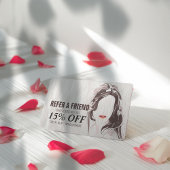 Anleitung für Makeup Artist & Hair Stylist Schönhe Empfehlungskarte