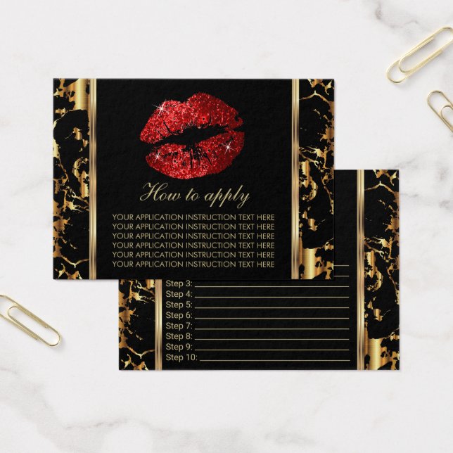 Anleitung für Marmor und Rote Glitzer (Büro)