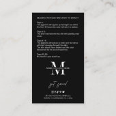 Anleitung für Minimalistische Logoecken Visitenkarte (Rückseite)